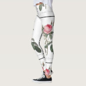 Bleek roze rozen schilderen leggings (Links)