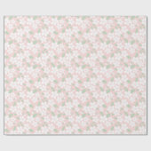 Bleek roze Sakura Japans recentpatroon Cadeaupapier (Vlak)