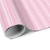 Bleek roze snoepjes strepen cadeaupapier (Rol Hoek)