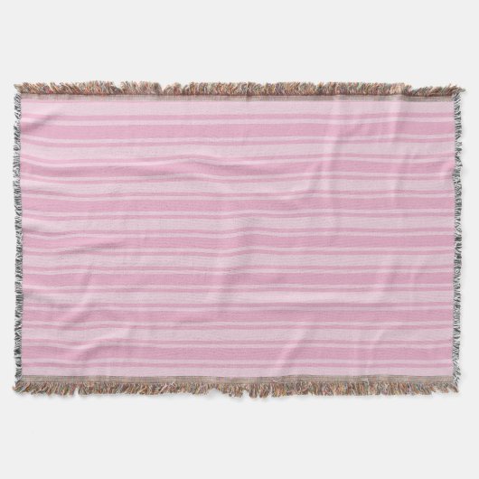 Bleek roze snoepjes strepen deken (Voorkant)