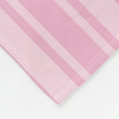 Bleek roze snoepjes strepen fleece deken (Hoek)