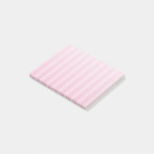 Bleek roze snoepjes strepen post-it® notes (Schuin)