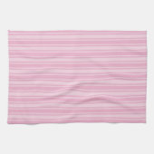 Bleek roze snoepjes strepen theedoek (Horizontaal)