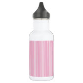 Bleek roze snoepjes strepen waterfles (Links)