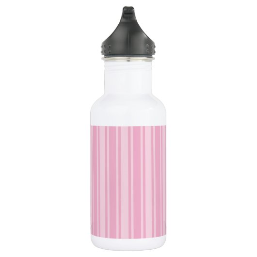 Bleek roze snoepjes strepen waterfles (Rechts)