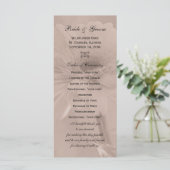 Bleek roze tinted Daisy Wedding Programme Programmakaart (Staand voorkant)