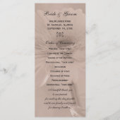 Bleek roze tinted Daisy Wedding Programme Programmakaart (Voorkant)