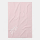 Bleek Roze voegt Jouw naam handkleur bij Theedoek (Verticaal)