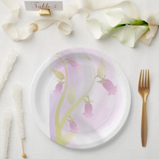 Bleek Roze Waterverf Bord waspapier (Huwelijk)