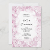 Bleek-roze Waterverf Quinceanera Partij Kaart (Voorkant)