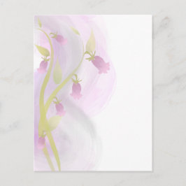 Bleek Roze Waterverf Was Briefkaart