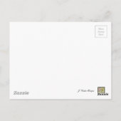 Bleek Roze Waterverf Was Briefkaart (Achterkant)