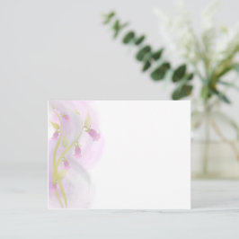 Bleek Roze Waterverf Was Briefkaart