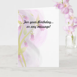 Bleek Roze Waterverf Was Kaart