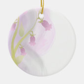 Bleek Roze Waterverf Was keramisch Ornament (Voorkant)