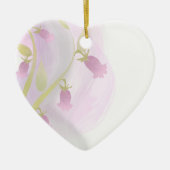 Bleek Roze Waterverf Was Keramisch Ornament (Voorkant)