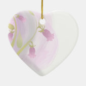 Bleek Roze Waterverf Was Keramisch Ornament (Achterkant)