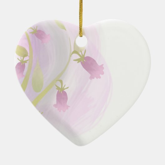 Bleek Roze Waterverf Was Keramisch Ornament (Achterkant)