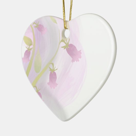 Bleek Roze Waterverf Was Keramisch Ornament (Links)