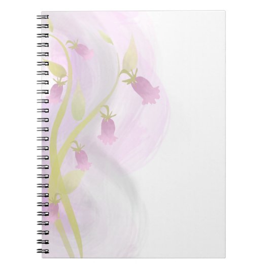 Bleek Roze Waterverf Was Notitieboek (Voorkant)