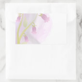 Bleek Roze Waterverf Was Rechthoekige Sticker (Tas)