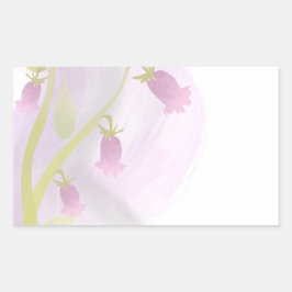 Bleek Roze Waterverf Was Rechthoekige Sticker