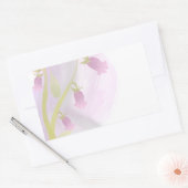 Bleek Roze Waterverf Was Rechthoekige Sticker (Envelop)