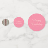 Bleek roze zonnebloem, speciaal gepersonaliseerd confetti (Voorkanten)