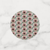 Bleek roze zonnebloem, speciaal gepersonaliseerd confetti (Kleine voorkant)