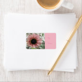 Bleek Roze zonnebloemetiket Label Cadeau (Insitu)