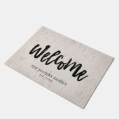 Bleek script voor begin- en penseel - Familienaam Deurmat (Schuin)