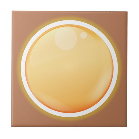 Bleek Sinaasappel Tegeltje (Voorkant)