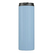 Bleek Sky Blue Solid Color Print Thermosbeker (Achterkant)