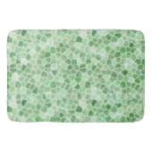 Bleek smaragd en pistache geplaveide patchwork badmat (Voorkant)