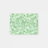 Bleek smaragd en pistache keien patchwork post-it® notes (Voorkant)