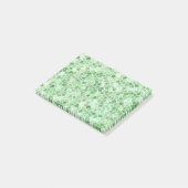 Bleek smaragd en pistache keien patchwork post-it® notes (Schuin)