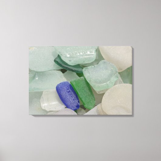 Bleek strand glas canvas afdruk (Voorkant)