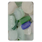 Bleek strand glas magneet (Verticaal)