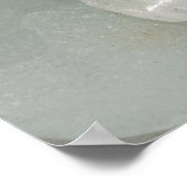 Bleek strand glas poster (Hoek)