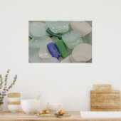 Bleek strand glas poster (Keuken)