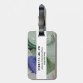 Bleek strandglas bagagelabel (Achterkant verticaal)