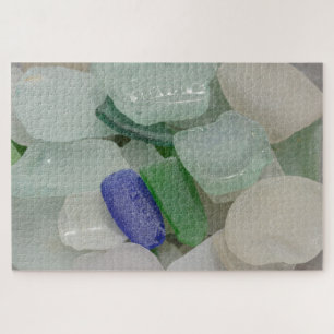 Bleek strandglas legpuzzel