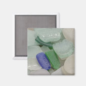 Bleek strandglas magneet (Voorkant / Achterkant)