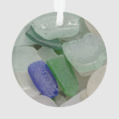 Bleek strandglas ornament (achterkant)
