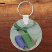 Bleek strandglas sleutelhanger (Voorkant)