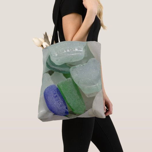 Bleek strandglas tote bag (Dichtbij)