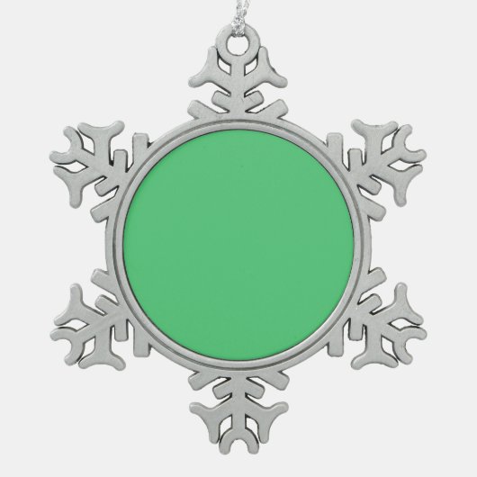 bleek tin sneeuwvlok ornament (Voorkant)