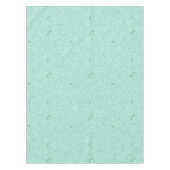 Bleek turquoise cirkels tafelkleed (Voorkant)