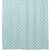 Bleek Turquoise Douchegordijn (Voorkant)