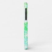Bleek Turquoise Pastel Wild Flowers iPhone 11 Hoes (Achterkant/links)